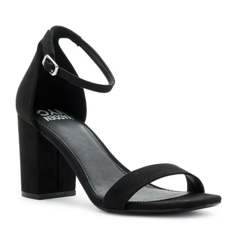 MADDEN | Block Heel Black Sandals